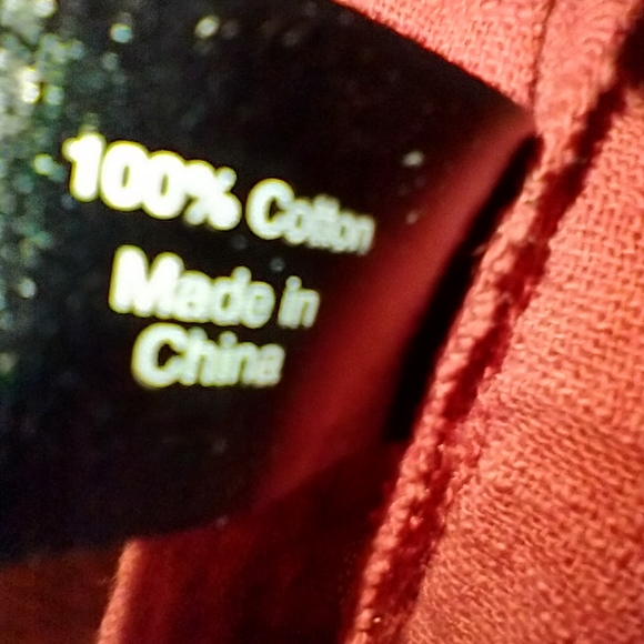 Lane Bryant Red Ombre Sharkbite Hem Kimono Sleeve Gauzy Top Women's sz 18-20. - Picture 6 of 7